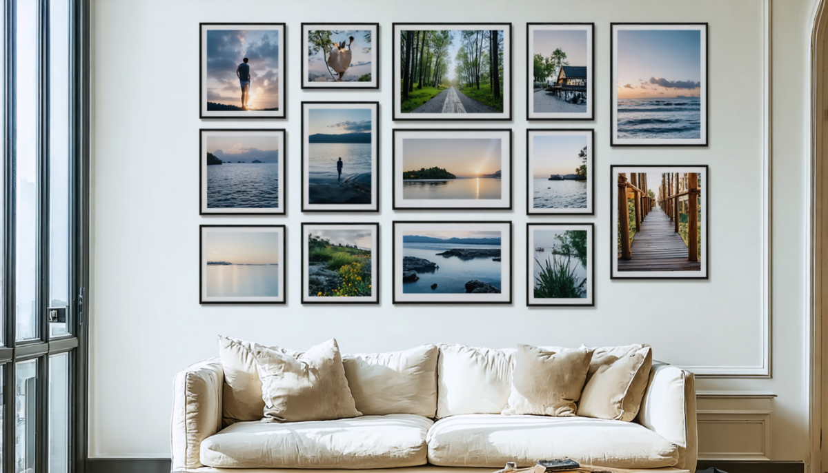 donnez vie à votre intérieur en exposant vos photos personnelles et créez une galerie unique qui reflète votre histoire et votre style.