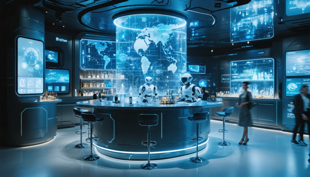 découvrez le bar à innovations, un concept unique où le télé-achat fusionne avec une exposition futuriste pour vous présenter les nouvelles tendances et inventions dans un cadre convivial et interactif.