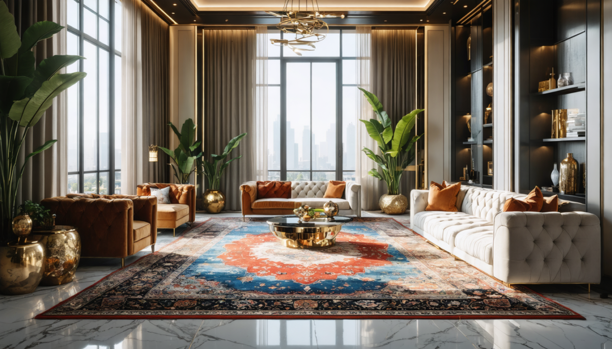 découvrez comment les tapis retrouvent leur place d'honneur dans la décoration de luxe, apportant élégance, confort et caractère aux intérieurs prestigieux.